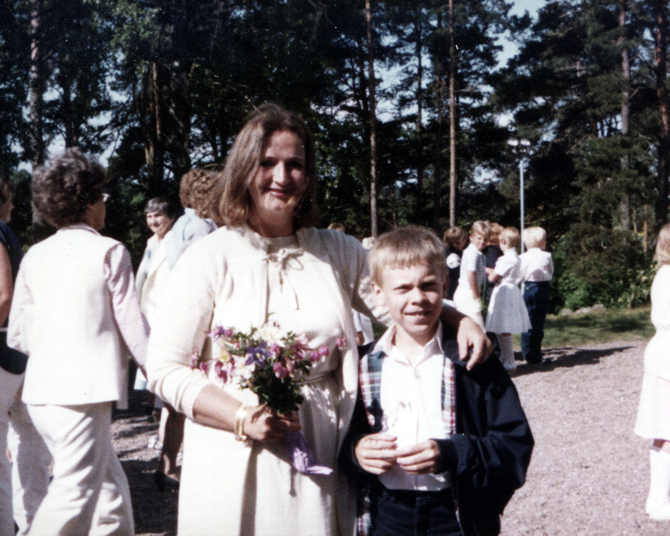 Min lågstadielärare Birgitta och jag, 1982.